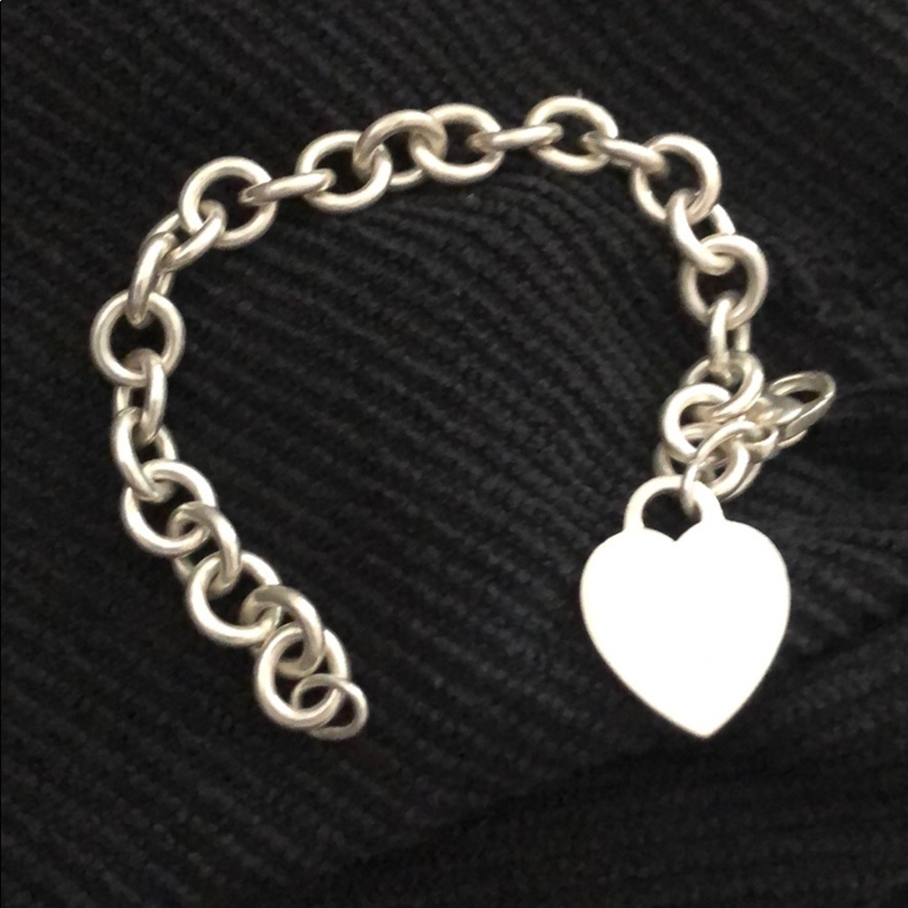 Tiffany & Co heart charm bracelet